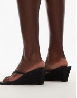 Hannah wedge heel in black